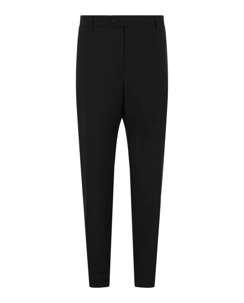 NEW SALVATORE FERRAGAMO women's straight leg trousers in black
